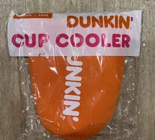 RARE Dunkin Donuts 32 Oz. Large Cup Cooler Koozie Orange