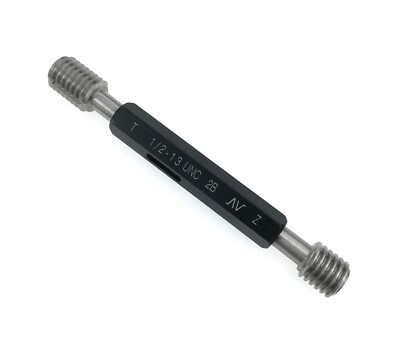 Thread Plug Gages 1/2-13 UNC 2B Go NoGO Thread Gage Gauge check inspect Threads