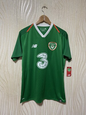 IRELAND 2018 2019 HOME SHIRT JERSEY NEW BALANCE MT830195 sz M MEN GREEN BWT 