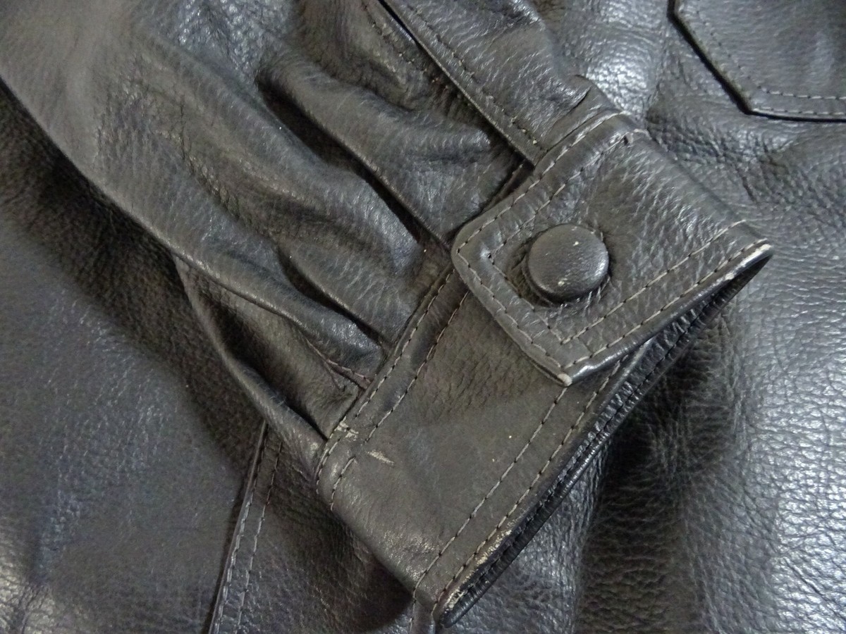 40‘s vintage / goatskin leather jacket Vintage Örebro Swedish Goatskin Motorcycle Jacket – Restored