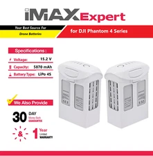2x 15.2V 5870mAh Intelligent Flight Battery for DJI Phantom 4 Series Drones