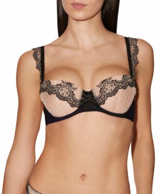 Aubade Passion Nocturne Bra Black and Gold 85B FH14