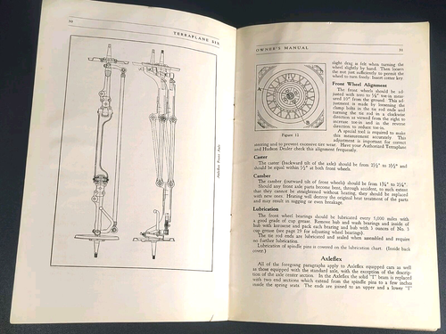 Original 1934 Hudson Terraplane Owners Manual W Insert Still Attached - Picture 12 of 16