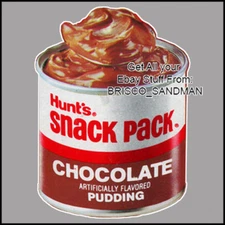 Fridge Fun Refrigerator Magnet HUNT'S SNACK PACK PUDDING ART 1970s Retro Food