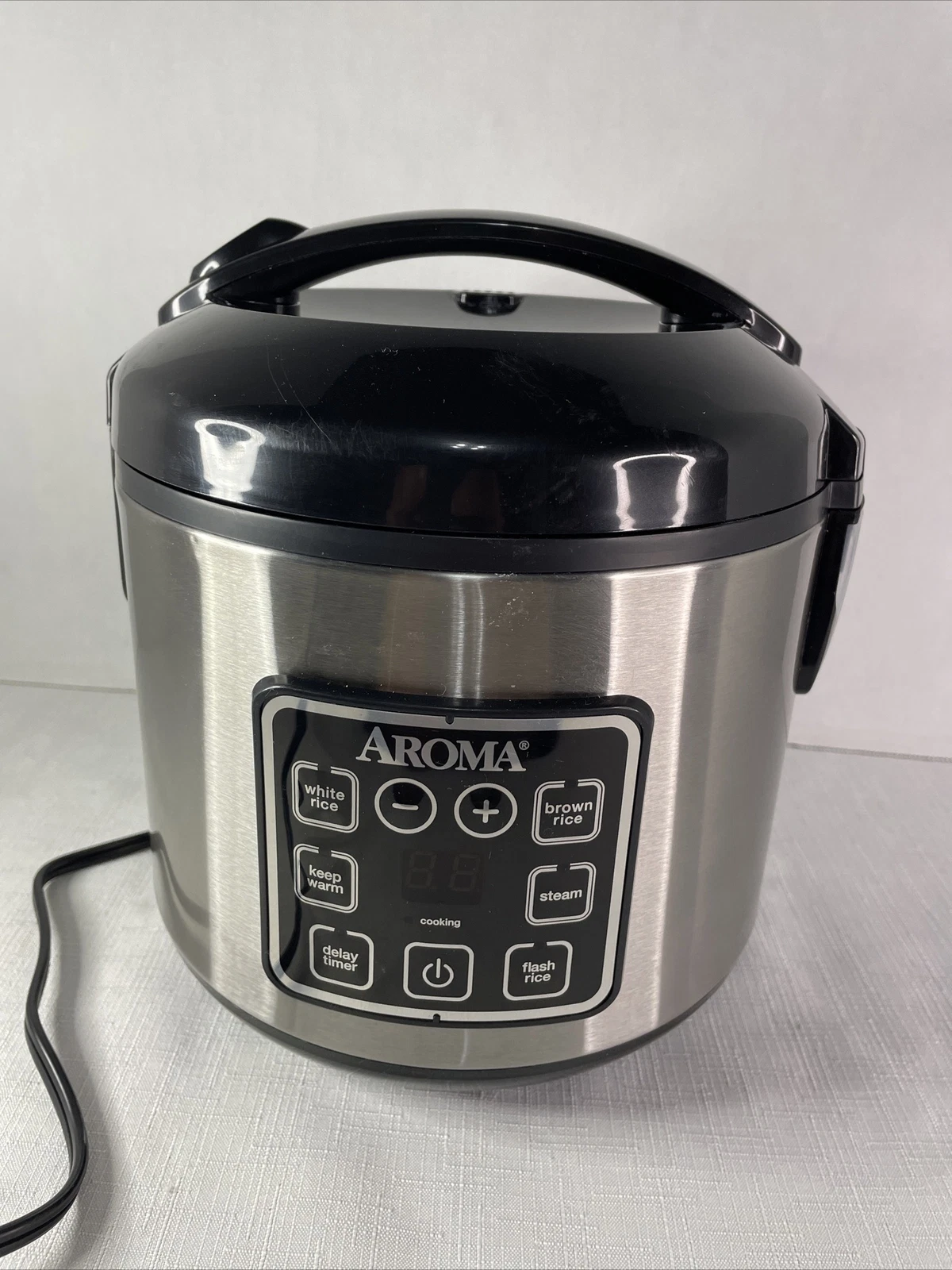 Aroma Rice Cooker 4 cup ARC-914SBD Stainless Steel