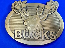 BUCKS Cigarettes Phillip Morris Advertising Promo VTG Collectable Belt Buckle