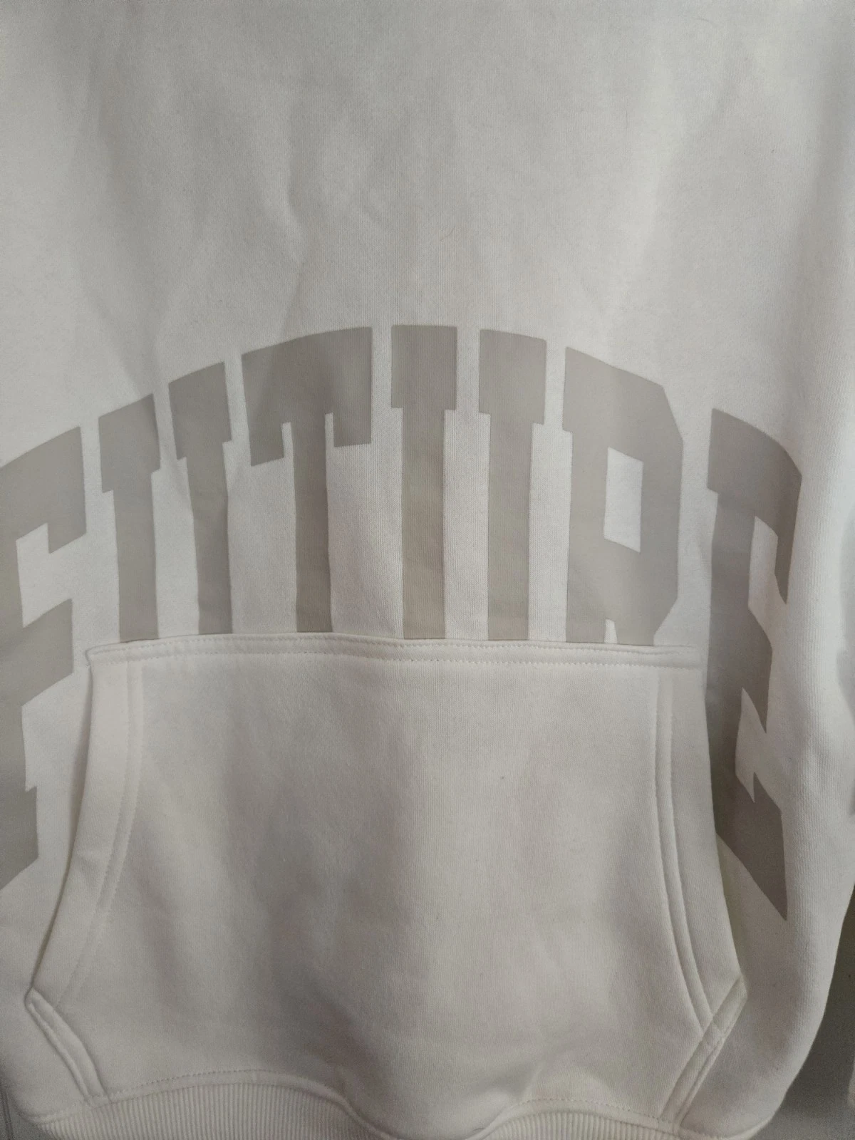 OFF WHITE Felpa con cappuccio pull over ragazzo Primark color crema nuova con etichette taglia 10 11 anni