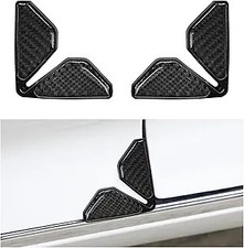 2PCS Car Door Edge Guards, Carbon Fiber Anti-Collision Corner Pro Color: Black