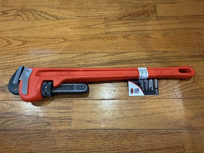 #ad #ad NEW WITH TAGS Ridgid #24 HD Pipe Wrench 31030 #111 3” Pipe Compacity $109.99