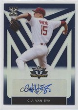 2020 Leaf Valiant Blue Prismatic 37/50 CJ Van Eyk #BA-CVE Auto 0c3e