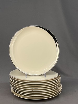 13 Vtg PICKARD CHINA CRESCENT PATTERN DINNER PLATES  10-1/4''