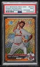 2017 Bowman Mega Box Orange Refractor 22/25 Sandy Alcantara PSA 9 MINT 4al