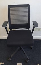 Steelcase Think Black mesh operator chairs
