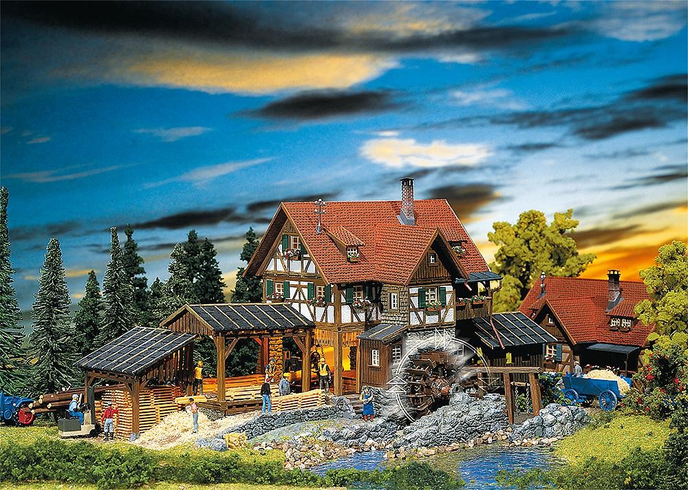 Faller 130229 - 1/87 / H0 Sawmill - New