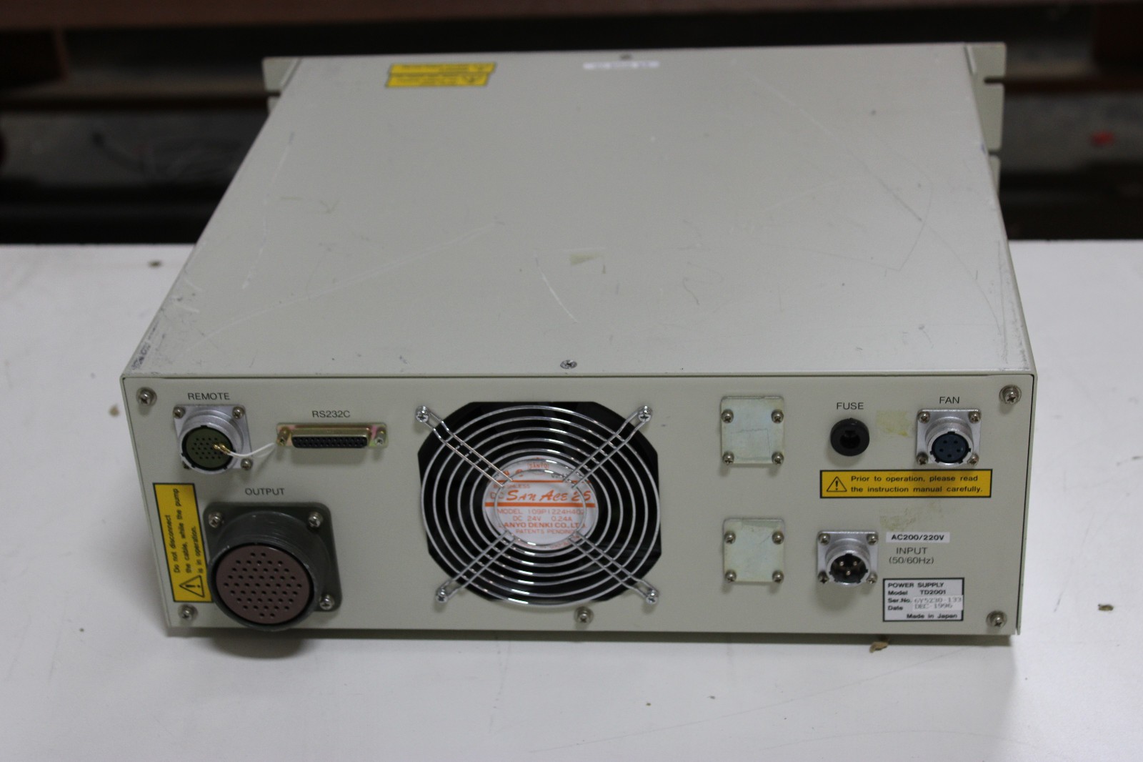 TD2001  POWER SUPPLY CONTROLLER TURBO PUMP  OSAKA