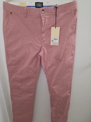 Scotch & Soda Mott Chino Hose Rosa Gr. 33w/34l Neu mit Etikett