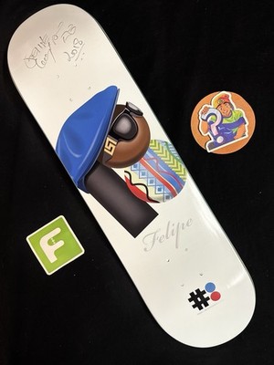 RARE SIGNED Felipe Gustavo Plan B Notorious BIG Biggie Skateboard Deck AUTOGRAPH