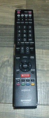 GENUINE - Sharp Aquos TV Remote Control GB118WJSA (from my tv)