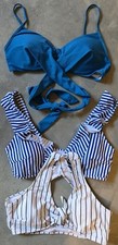 3 Piece Bikini-swim Tops,size Large.