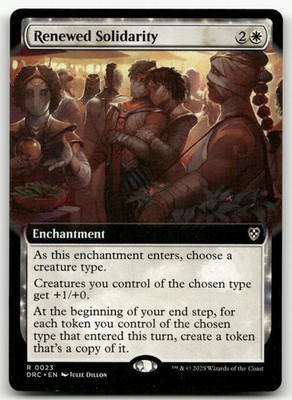 Renewed Solidarity (Extended Art) #23 (NM) Aetherdrift DRC Magic MTG