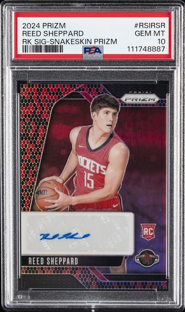 Reed Sheppard 2024 Panini Prizm Snakeskin