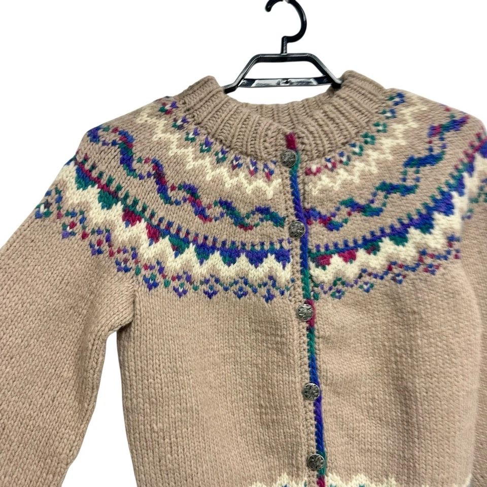 Fron Enterprises Jersey Tejido a Mano 100% Lana Virgen Feria Nórdica Canadá Talla M Foto 4 de 4