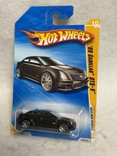 2010 Hot Wheels New Models  '09 CADILLAC CTS-V Black w/Chrome 10 Spoke B1