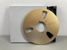 Revox Reel Aluminum 10.5" Gold Take Up Reel with Revox Hard Plastic Case