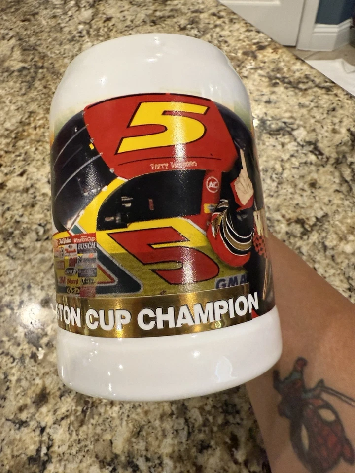 1996 Terry Labonte NASCAR Winston Cup Champion Mug Stein Kellogg’s #5 Collect - Image 2 of 4