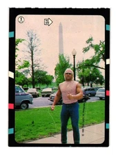 1985 Topps WWF Sticker - Hulk Hogan (#9)  Walking in Washington D.C.