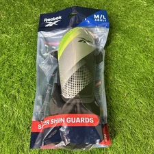 Reebok Soccer Shin Guards Adult M/L - 1 Pair - New Green Football  Protective