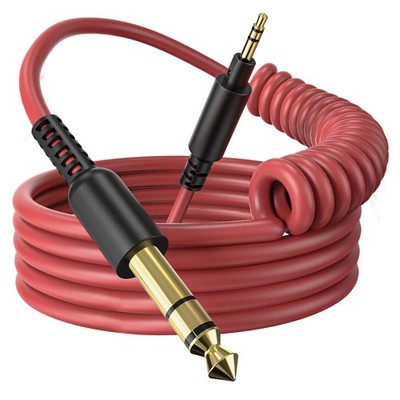 Fusion A71/HiFi/Pro C/Pro M Wired Headphones Audio Cable Red - 6.35mm to 3.5mm