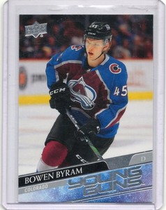 Bowen Byram 2020-21 Upper Deck Series 1 Hockey Young Guns YG RC #205 Colorado
