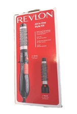 Revlon Curl And Volumize 2 Brushes All In One Style Kit Adjustable Settings 
