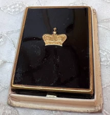 Vintage Prince Matchabelli Compact 1930s Powder USED 2.5"H X 2"W Mirror Orig Box