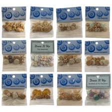 Dress It Up Seashell Buttons Starfish Clam Sand Shell Ocean Beach *YOU CHOOSE*
