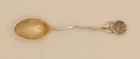 Sterling Silver Aesthetic Era Reed & Barton Waterlily Goldwashed Demitasse Spoon
