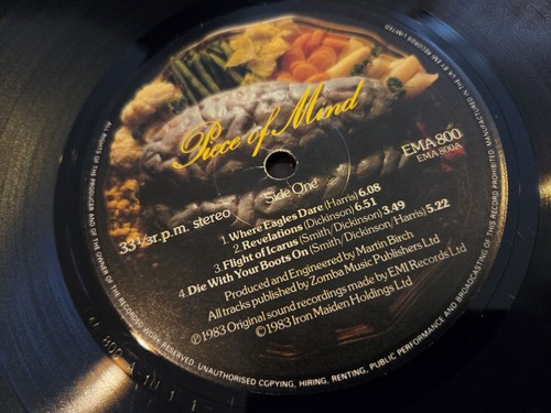 Iron Maiden - Piece OfMind 1983 Vinyl 12” ST 12274 VG - Picture 8 of 8