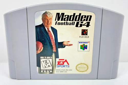 N64: Madden Football 64 *CART ONLY & FREE SHIPPING*