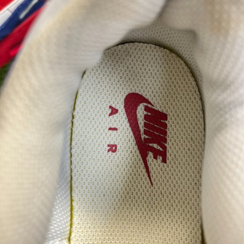 Nike Air Max 90 USA Boys Size 5Y White Red Blue Athletic Running Shoes Sneakers - Picture 8 of 11