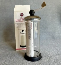 Norpro Glass Froth Master Deluxe Cappuccino Manual Milk Frother 2 C 10-20 Second