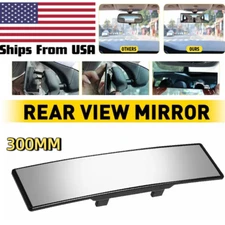 Universal Car Rearview Mirror Anti-glare 300MM Rear View Wide Angle Convex Clear