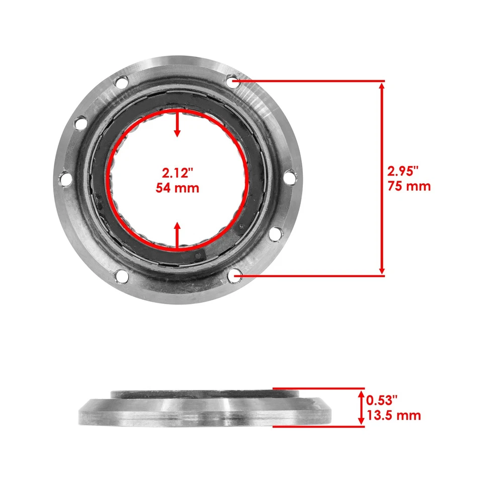 Embrague de arranque Caltric cojinete unidireccional sprag y junta para Honda CB900F 919 02-07 Foto 2 de 4