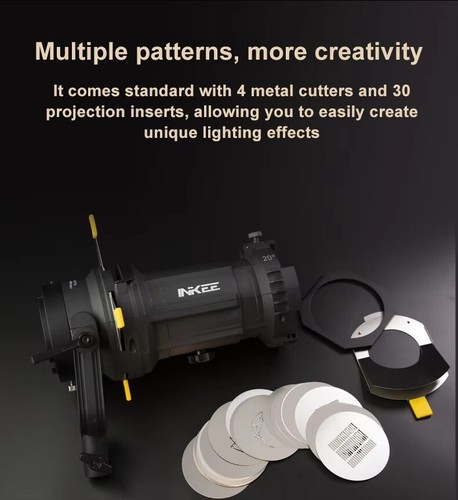 INKEE IL20 Spotlight Focalize Conical Snoots Bowens Mount COB Light Projector  - Picture 4 of 9