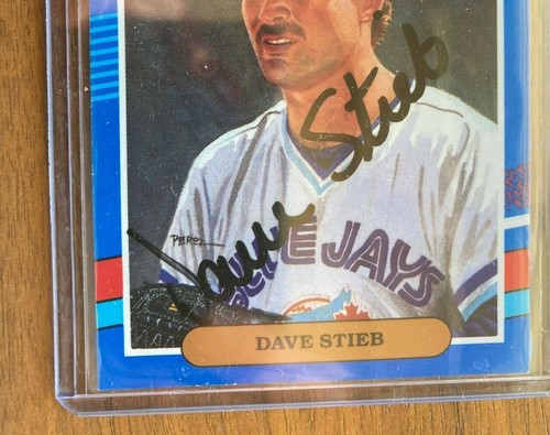 Donruss Dave Stieb Auto #1 Blue Jays Autograph Baseball Trading Card - Picture 4 of 6