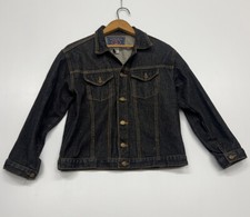 Crown Jeans Wear Womens Denim Jacket Deep Blue Xxl Please See Measurement In Pic