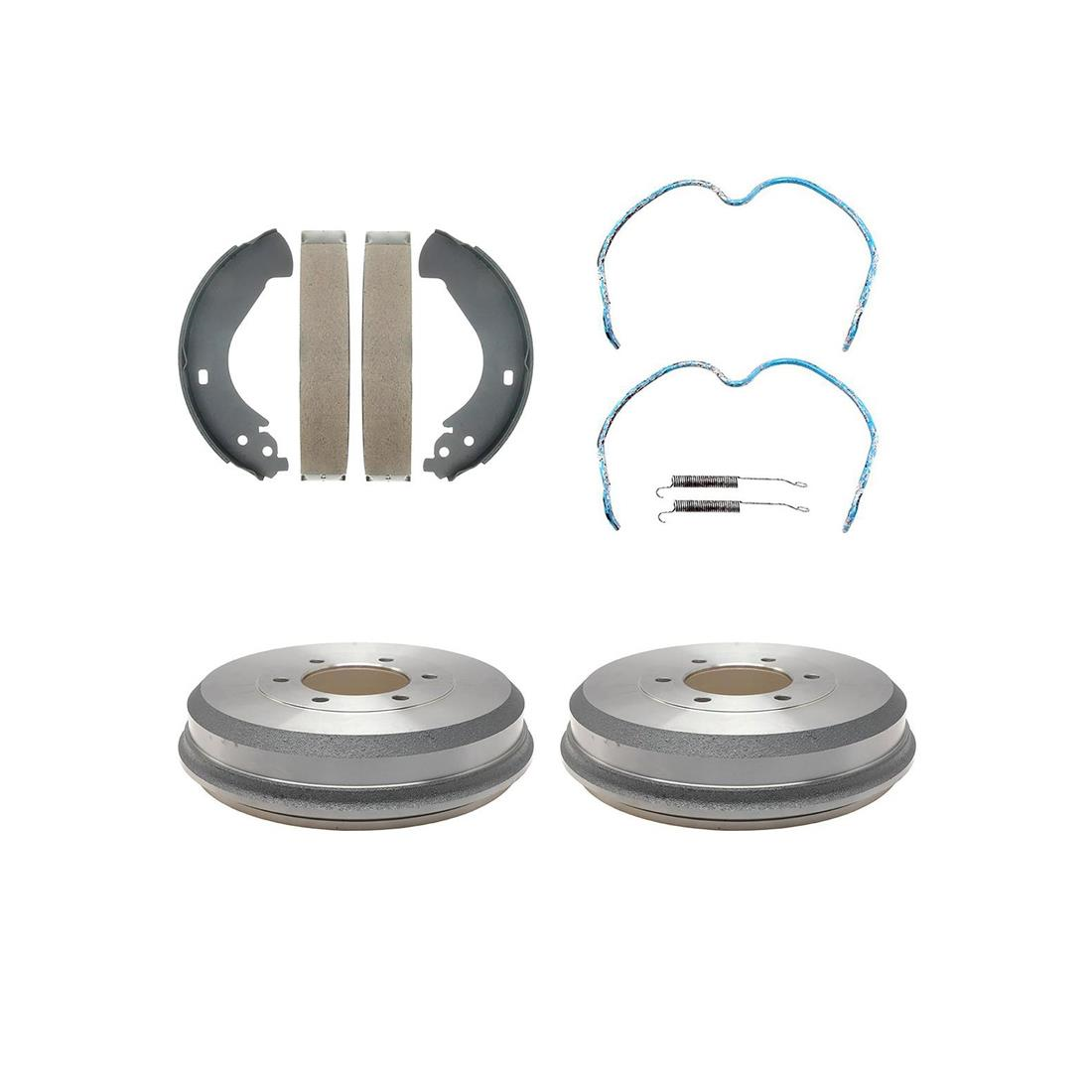 Rear Kit Brake Drums & Brake Shoes Hardware Kit For 2007 2008 Isuzu i