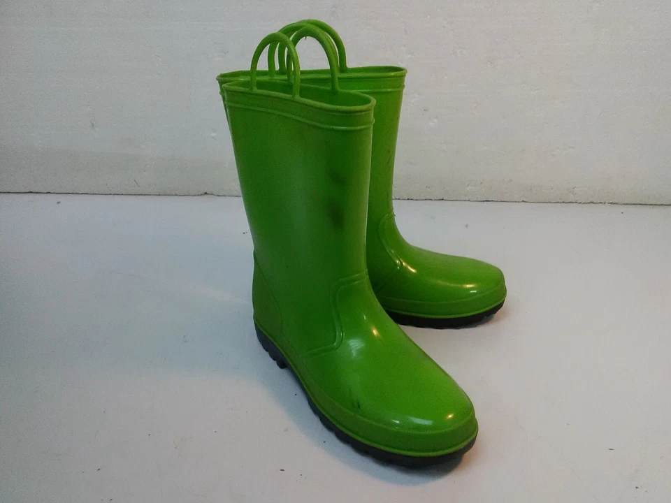 T142 Joe Boxer Rain Boots Green size 4 - Imagem 4 de 4