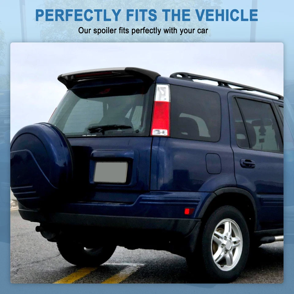 Alerón trasero para Honda CRV 1997-2001 con tercera luz de freno LED Foto 2 de 4