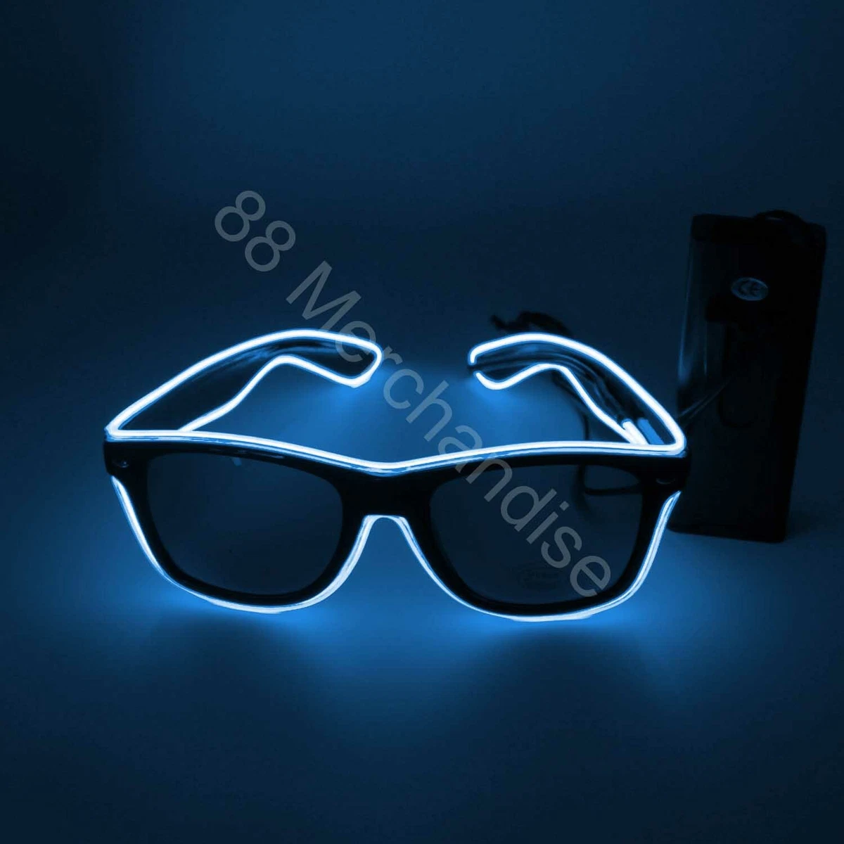 Glow LED Glasses Light Up Neon EL Wire Festival Party Glasses Pink Blue  Green US